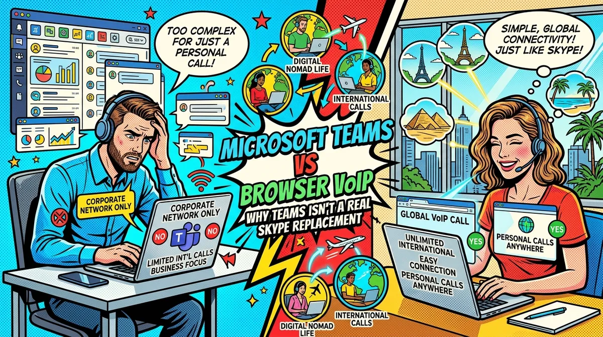 Microsoft Teams vs Browser VoIP: Why Teams Isn't a Real Skype Replacement